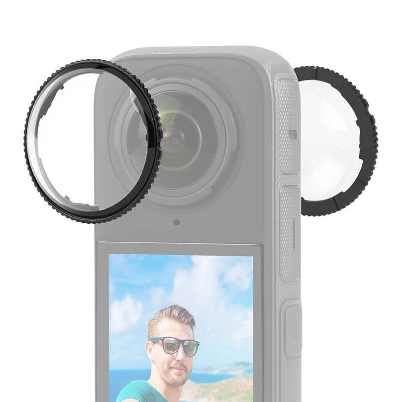 PULUZ Optical Glass Lens Cover for Insta360 X4 (2-Pack)