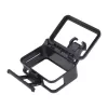Puluz Protective Case for DJI Osmo Action - Black PC Frame with Cold Shoe Mount, Quick Release Buckle