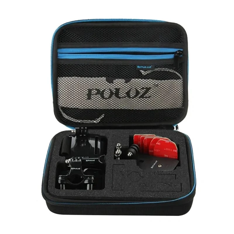 PULUZ PU102 Waterproof Travel Case for Action Cameras & Accessories - Hard EVA Shell, Shockproof, Dustproof, 23 x 17 x 7 cm