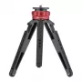 PULUZ PU3070GT Table Tripod – Compact Ball Head Tripod with Phone Holder, 1/4 inch Mount, 2kg Load, Black