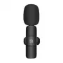 PULUZ PU3082B Wireless Lavalier Microphone with USB-C Receiver, 2.4GHz, Omnidirectional, 20m Range, for Smartphones & Tablets