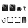 PULUZ PU3153B Wireless Lavalier Microphone 1 TX + 1 RX, 2.4GHz, USB-C, Omnidirectional Condenser, Noise Reduction, Plug-and-Play for Android & PC