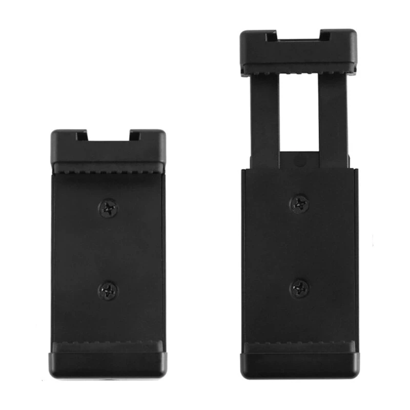 PULUZ PU448B Smartphone Tripod Mount, Spring-Loaded Clamp with 1/4 inch-20 Thread, Fits 55-85mm Phones, Black ABS