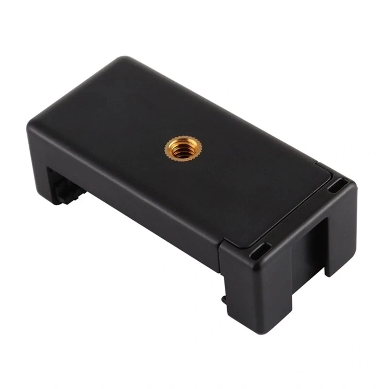 PULUZ PU448B Smartphone Tripod Mount, Spring-Loaded Clamp with 1/4 inch-20 Thread, Fits 55-85mm Phones, Black ABS