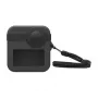 PULUZ PU454B Silicone Case for GoPro Max with Lens Cap and Wrist Strap, Black