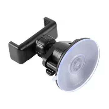 PULUZ PU537B Suction Cup Smartphone Mount with 360-Degree Rotation, Universal Car Holder for Dashboard & Windshield, Black