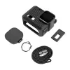 PULUZ PU717B Silicone Case for GoPro HERO 9/10/11/12 Black - Protective Cover with Lens Cap and Lanyard