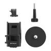 PULUZ PU724B Magnetic Protective Case for DJI Osmo Pocket 3 - Black Silicone Cover with Lens Protection