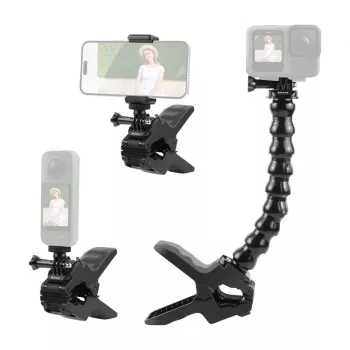 PULUZ PU740B Adjustable Mount for Sport Cameras with Clamp