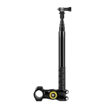 PULUZ PU817 Handlebar Mount for Bicycles and Motorcycles | 1/4 inch Screw, 360° Ball Head, 20-32mm Clamp, for Action Cameras & Monopods, Black