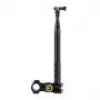 PULUZ PU817 Handlebar Mount for Bicycles and Motorcycles | 1/4 inch Screw, 360° Ball Head, 20-32mm Clamp, for Action Cameras & Monopods, Black