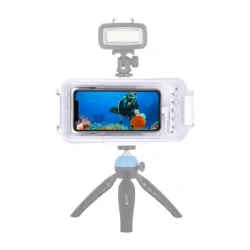 PULUZ PU9010W Waterproof Case for iPhone – 45m Underwater Housing, White