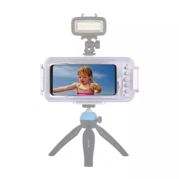 Puluz PU9100W Waterproof Case (45m) for USB-C Smartphones – Underwater Photography & Videography (White)