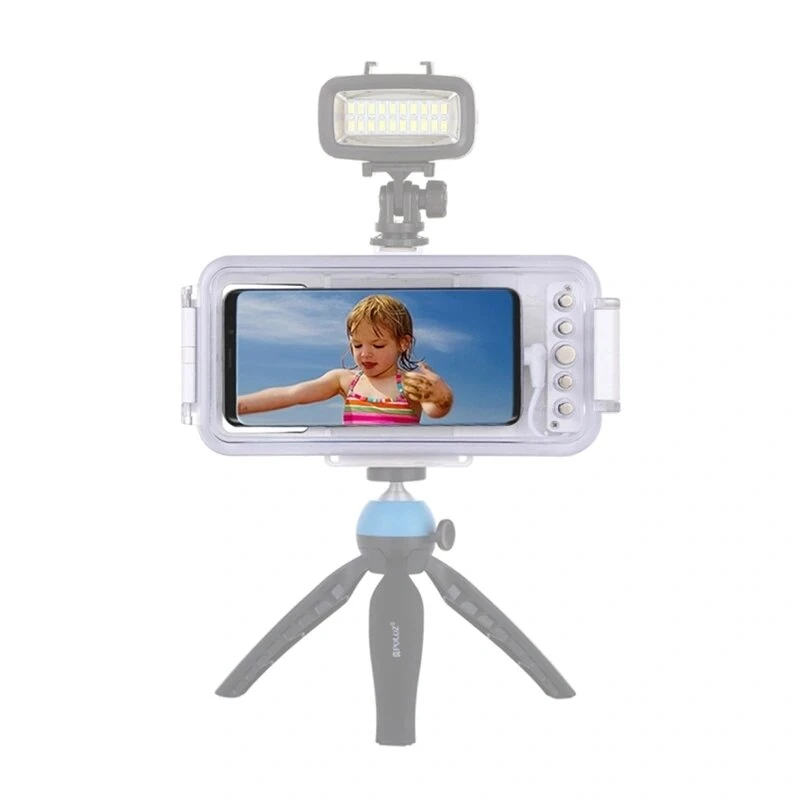 Puluz PU9100W Waterproof Case (45m) for USB-C Smartphones – Underwater Photography & Videography (White)