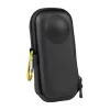 PULUZ PU984B Protective Hard Case for Insta360 X4 and X5 – Shockproof EVA Shell with Custom Foam Insert, Soft Flannel Lining, Mesh Accessory Pocket, and Carry Handle (Black)
