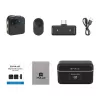 PULUZ SmartLink WS300 2.4GHz Dual Wireless Lavalier Microphone System with Noise Reduction, 100m Range, USB-C Charging