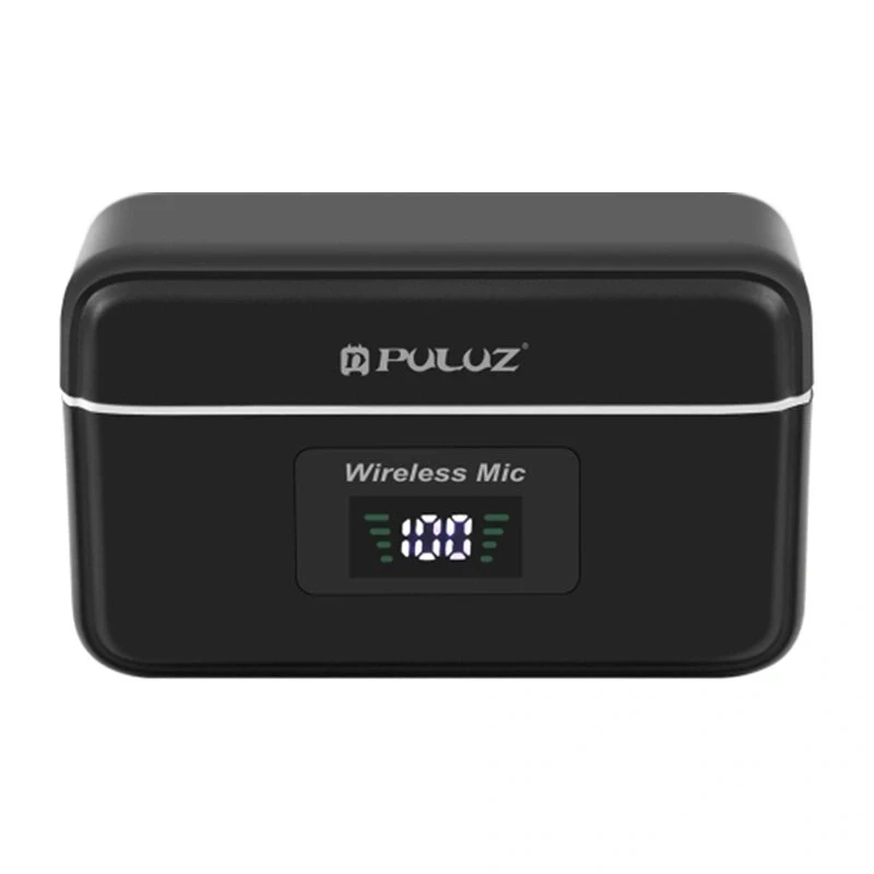PULUZ SmartLink WS300 2.4GHz Dual Wireless Lavalier Microphone System with Noise Reduction, 100m Range, USB-C Charging
