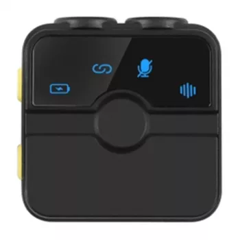 PULUZ SmartLink WS300 2.4GHz Dual Wireless Lavalier Microphone System with Noise Reduction, 100m Range, USB-C Charging