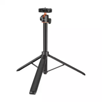 PULUZ Tripod for Phone with Selfie Stick 1.4m – PU730B, Bluetooth Remote Control, 360° Rotation, Black
