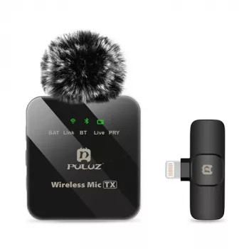 PULUZ Wireless Digital Microphone, Clip-on, Lightning