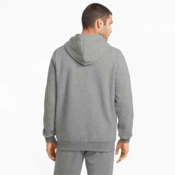PUMA ESSENTIALS Women's Medium Gray Heather Fleece Hoodie S