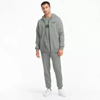 PUMA ESSENTIALS Women's Medium Gray Heather Fleece Hoodie S