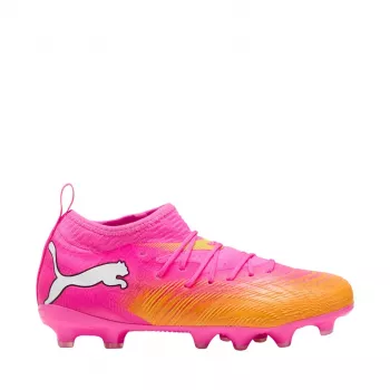PUMA Future 9 Match FG/AG Kids Football Boots Black White Pink Size 35