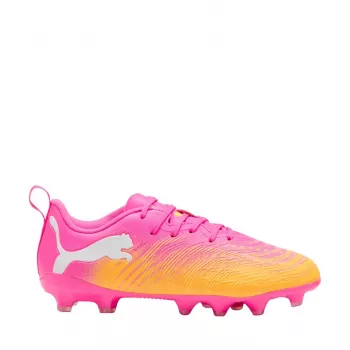 Puma Future 9 Play FG/AG Junior Football Boots Black White Pink Size 37