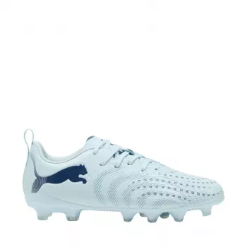 Puma Future 9 Play FG/AG Kids' Football Boots Black White Ultra Orange Size 38