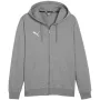PUMA Team Goal Casuals Hooded Sweatshirt Medium Grey Heather