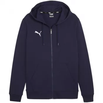 PUMA Team Goal Casuals Hooded Sweatshirt Navy Blue