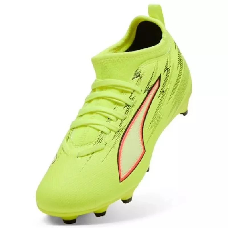 PUMA Ultra 6 Match FG/AG Junior Football Boots Black White Red Size EU 36
