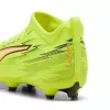 Puma Ultra 6 Match FG/AG Kids Football Boots Black White Fire Orchid Size 38