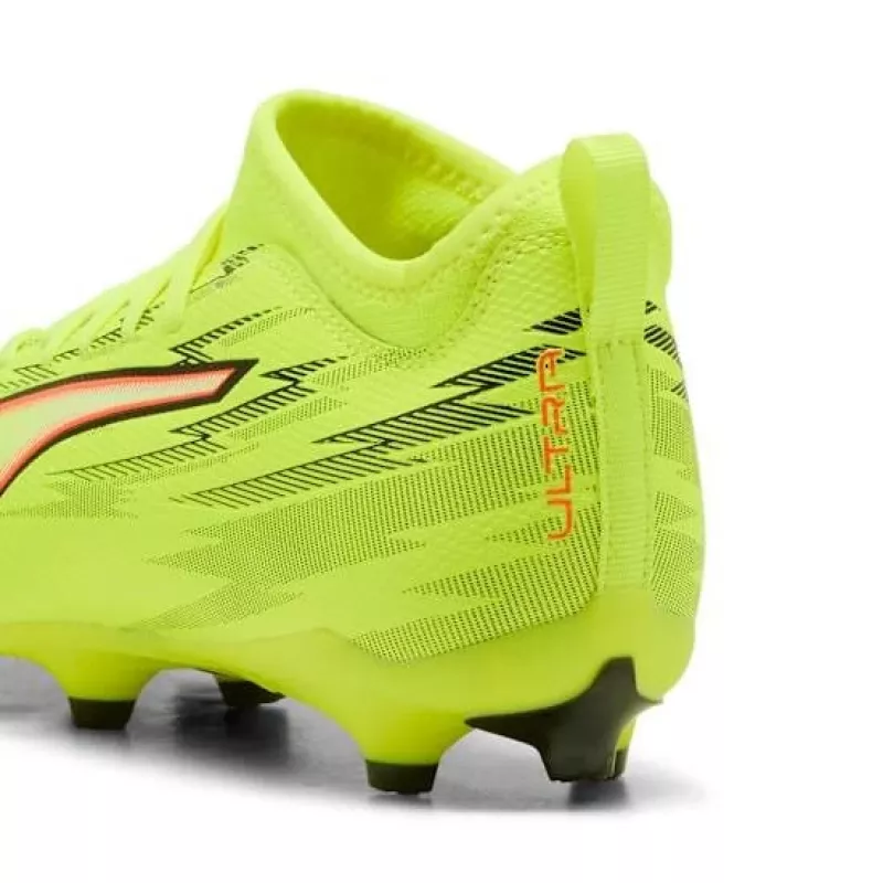 Puma Ultra 6 Match FG/AG Kids Football Boots Black White Fire Orchid Size 38