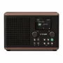 Pure Classic H4 DAB+ FM Radio with Bluetooth 5.3, Coffee Black/Walnut, 10W