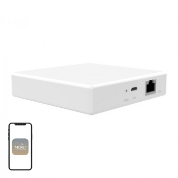 MOES MZHUB-MS ZigBee 3.0 Matter Thread Bluetooth Mesh Smart Home Hub, White