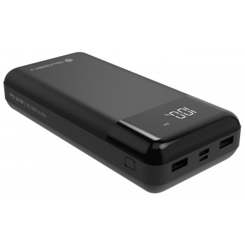 GoGEN PB300001B power bank, 30000 mAh, USB-C PD 20 W, LCD, black