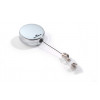 DURABLE CHROME 822523 Retractable Badge Reels, 40 mm, 10-Pack