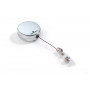 DURABLE CHROME 822523 Retractable Badge Reels, 40 mm, 10-Pack