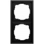 Gira F300 021284 2-Gang Cover Frame, System 70, Black Matt
