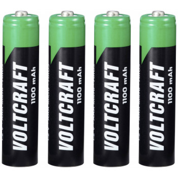 Voltcraft HR03 AAA NiMH rechargeable batteries, 1100 mAh, 1.2 V, 4 pack