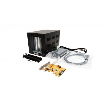 EXSYS EX-1012 External 4-Slot PCI Expansion Box with PCIe x1 Host Card