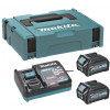 Makita 191J81-6 XGT 40 V Max Battery Kit, 2 × BL4025 2.5 Ah, DC40RA, MAKPAC