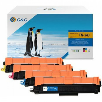 G&G 16019 compatible Brother TN-243 toner set, 4 colours, with chips