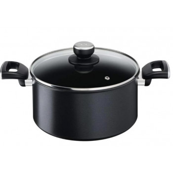 Tefal Unlimited G2554672 Cooking Pot with Glass Lid, 24 cm