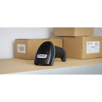 HDWR HD-LR66 1D/2D Barcode Scanner, Bluetooth and 2.4 GHz, Charging Dock