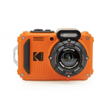 Kodak PIXPRO WPZ2OG6 Waterproof Digital Camera, 16.35 MP, 4× Zoom, Orange