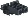 Hager UZ04A1 univers Z Low Double Support with Screws, Polyamide