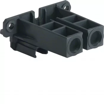 Hager UZ04A1 univers Z Low Double Support with Screws, Polyamide
