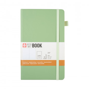 Sakura Dotted Notebook, 13 × 21 cm, 80 Sheets, 140 g/m², Pale Patina